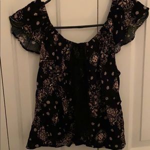 Forever 21 open back blouse